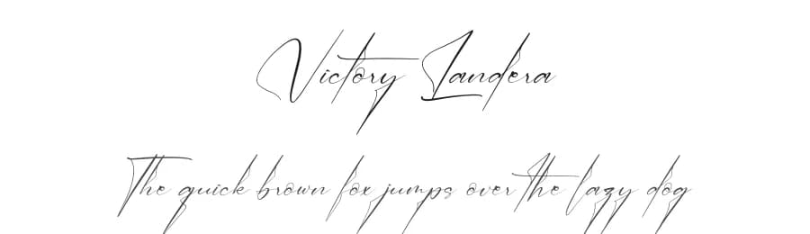 Victory Landera by Perspectype Studio - Letterena.com — Script Handwritten Font