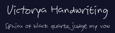 Victorya Handwriting by Toko Laris Djaja — Script Handwritten Font — thumbnail 2