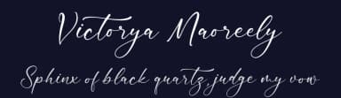 Victorya Maoreely by Integritype Studio — Script Handwritten Font — thumbnail 2