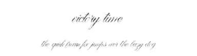 Victory Time by Xerographer Fonts — Script Handwritten Font — thumbnail 1