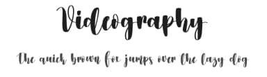 Videography by Scratchones — Script Handwritten Font — thumbnail 1