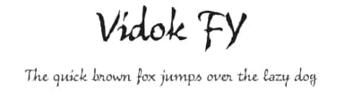 Vidok FY by Fontyou — Script Handwritten Font — thumbnail 1