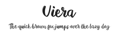 Viera by Ianmikraz — Script Handwritten Font — thumbnail 1