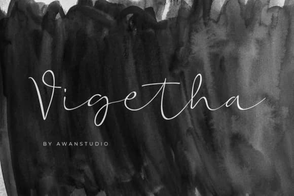 Vigetha Font by Awanstudioz — Script Handwritten Font