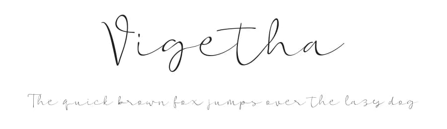 Vigetha by Awanstudioz — Script Handwritten Font