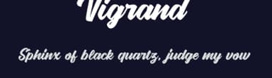 Vigrand by Aluyeah Studio — Script Handwritten Font — thumbnail 2