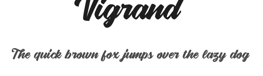 Vigrand by Aluyeah Studio — Script Handwritten Font — preview 1