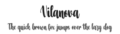 Vilanova by Ikrar Bey Khubaib — Script Handwritten Font — thumbnail 1