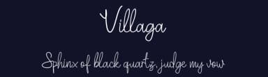 Villaga by Aditya Rezki Apriyadi — Script Handwritten Font — thumbnail 2