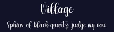 Village by Creative Homework — Script Handwritten Font — thumbnail 2