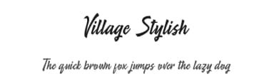 Village Stylish by Faqih Fawaji — Script Handwritten Font — thumbnail 1