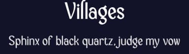 Villages by Greentrik6789 — Sans Serif Font — thumbnail 2