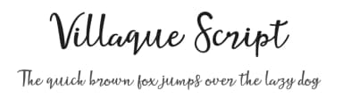 Villaque Script by Bandit handmade — Script Handwritten Font — thumbnail 1