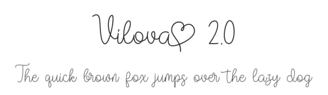 Vilova 2.0 by Madatype Studio — Script Handwritten Font
