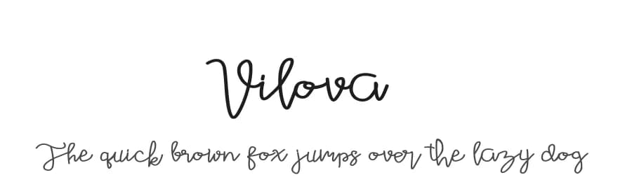 Vilova by Madatype Studio — Script Handwritten Font