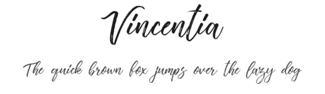 Vincentia by Drhd Studio — Script Handwritten Font