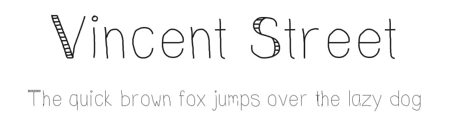 Vincent Street by Karin McCombes — Script Handwritten Font