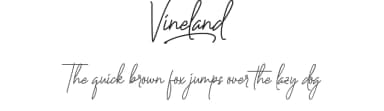 Vineland by Calligraphy Fonts — Script Handwritten Font — thumbnail 1