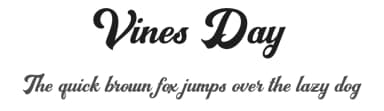 Vines Day by Vunira Design — Script Handwritten Font — thumbnail 1