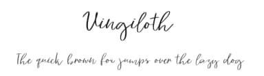 Vingiloth by Mr. Typeman — Script Handwritten Font — thumbnail 1