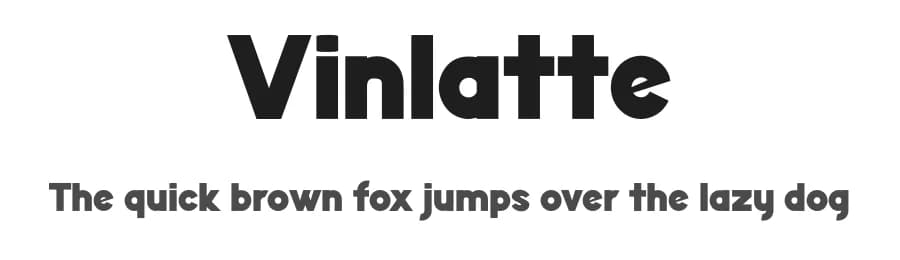 Vinlatte by Miracledsign — Sans Serif Font