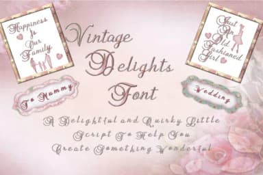 Vintage Delights Font by The Paper Princess — Script Handwritten Font — thumbnail 1