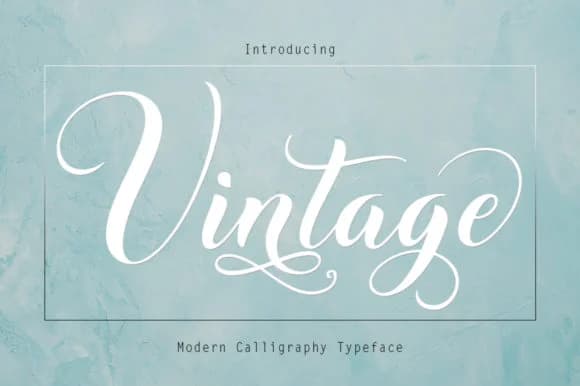 Vintage Font by Rudistudio — Script Handwritten Font