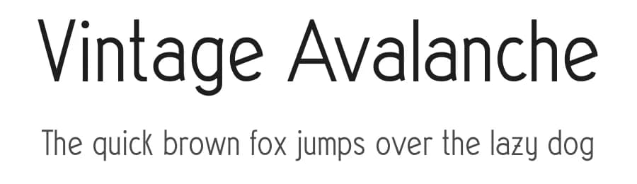 Vintage Avalanche by APlaπi — Sans Serif Font — preview 1