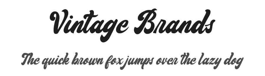 Vintage Brands by Fontherapy — Script Handwritten Font