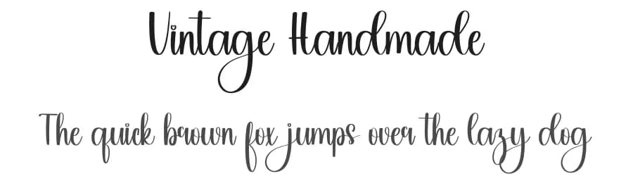 Vintage Handmade by PiPi Creative STUDIO — Script Handwritten Font