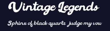 Vintage Legends by Vunira Design — Script Handwritten Font — thumbnail 2