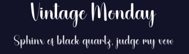 Vintage Monday by Andi Moz — Script Handwritten Font — thumbnail 2