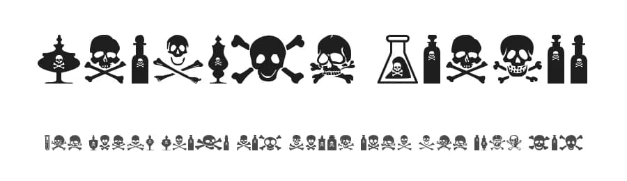 Vintage Poison by Woodcutter — Dingbats Font