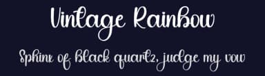 Vintage Rainbow by PiPi Creative STUDIO — Script Handwritten Font — thumbnail 2
