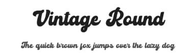 Vintage Round by Din Studio — Script Handwritten Font — thumbnail 1
