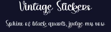 Vintage Stickers by FreshtypeINK — Script Handwritten Font — thumbnail 2