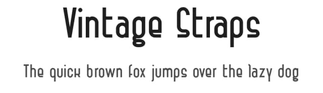 Vintage Straps by Andrea Cerboneschi — Sans Serif Font