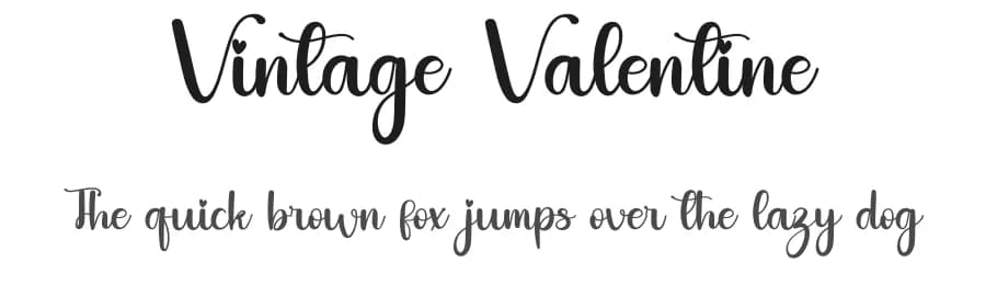 Vintage Valentine by Inermedia Studio — Script Handwritten Font
