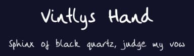 Vintlys Hand by Chris Winter — Script Handwritten Font — thumbnail 2