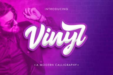 Vinyl Font by Khurasan — Script Handwritten Font — thumbnail 1