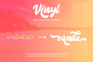 Vinyl Font by Khurasan — Script Handwritten Font — thumbnail 5