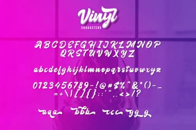 Vinyl Font by Khurasan — Script Handwritten Font — thumbnail 6