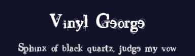 Vinyl George by Segments Design (aka Last Soundtrack) — Script Handwritten Font — thumbnail 2