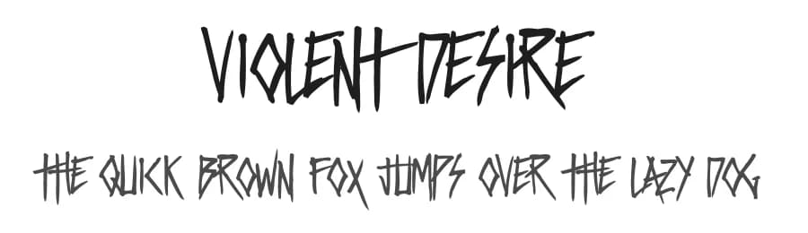 Violent Desire by Set Sail Studios — Script Handwritten Font