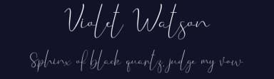 Violet Watson by Rometheme Std — Script Handwritten Font — thumbnail 2