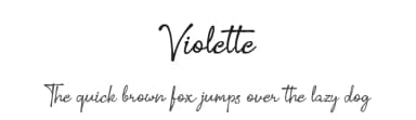 Violette by vilogsign — Script Handwritten Font — thumbnail 1