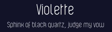 Violette by Benoît Sjöholm — Sans Serif Font — thumbnail 2