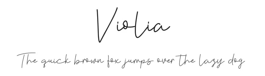 Violia by HandletterYean — Script Handwritten Font