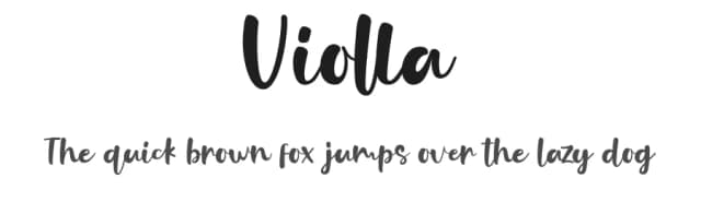 Violla by 3rieart — Script Handwritten Font