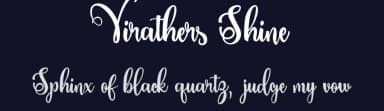 Virathers Shine by Suamzu Art — Script Handwritten Font — thumbnail 2